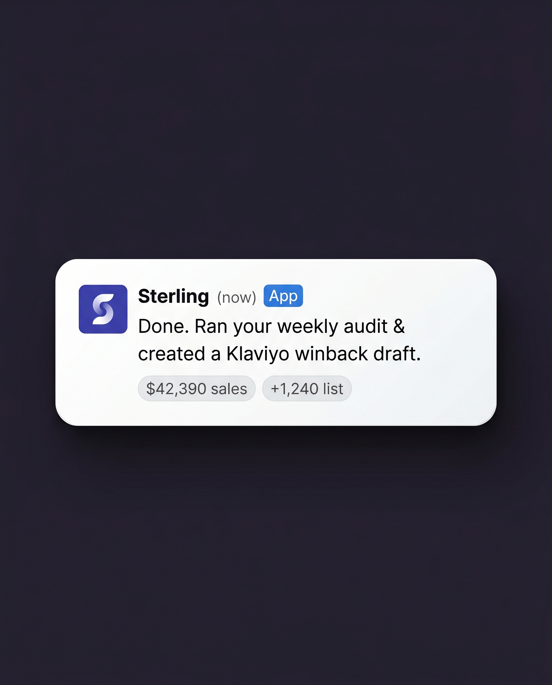 It reports back and waits for your go
